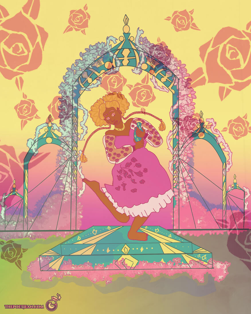 SUNNY SUNSET: A pretty girl at dusk. FEB 2020.