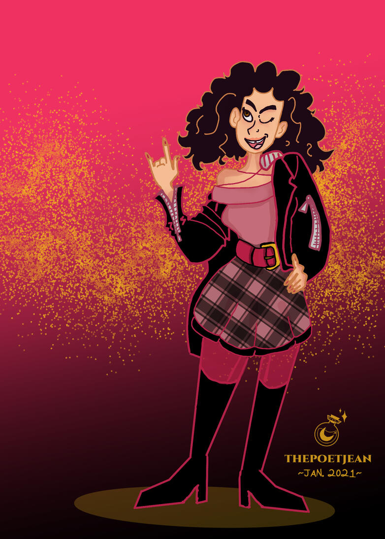 PRETTY IN PINK: Study in poses, outfits references and facial expressions. Fanart of internet creator, Mikaila Orchard. JAN 2021.