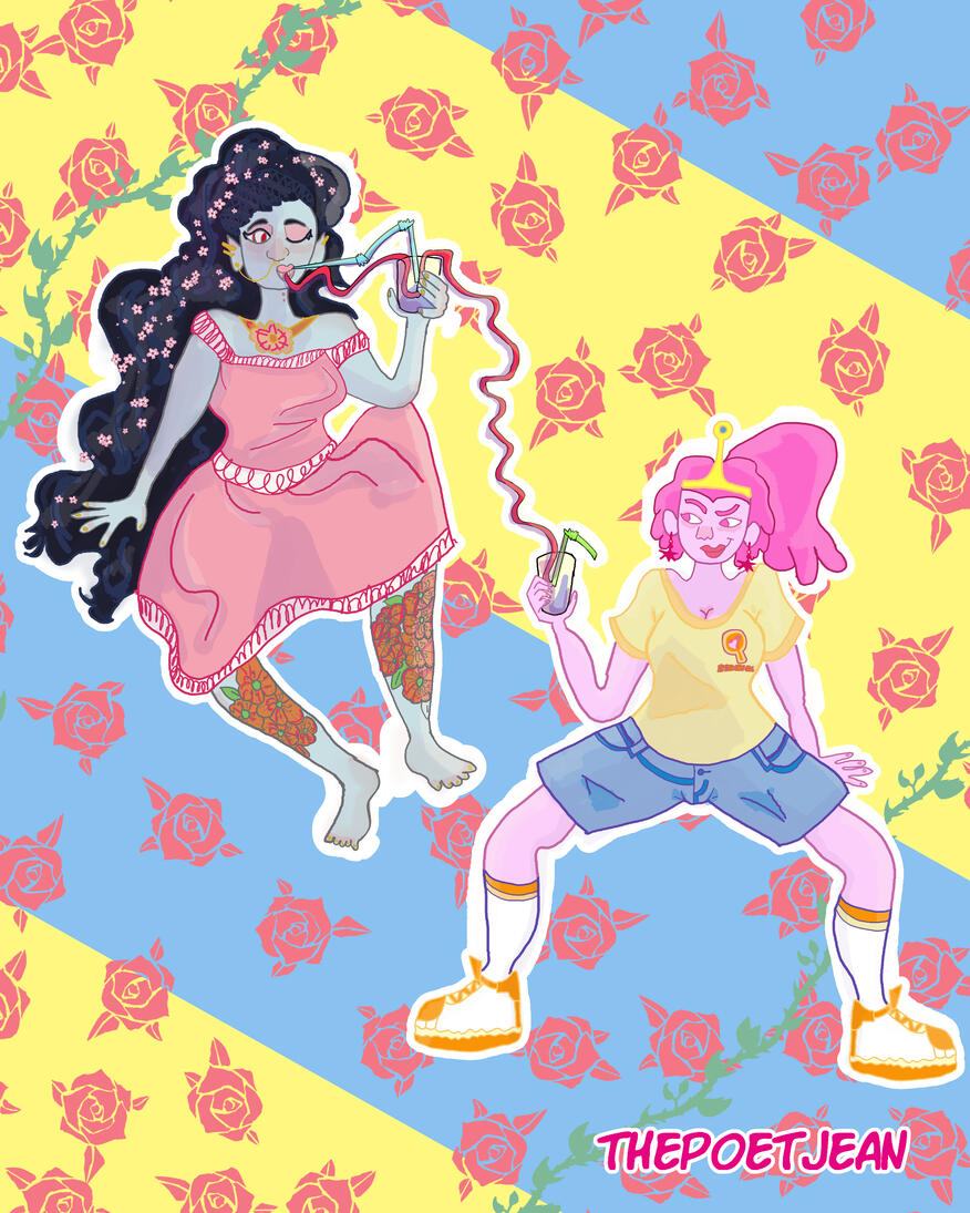 SUMMER DRINKS: Some fun summer Bubbeline to grace your timeline. Enjoy my favorite girls sharing a cool drink on a presumably warm day. JUNE 2018.